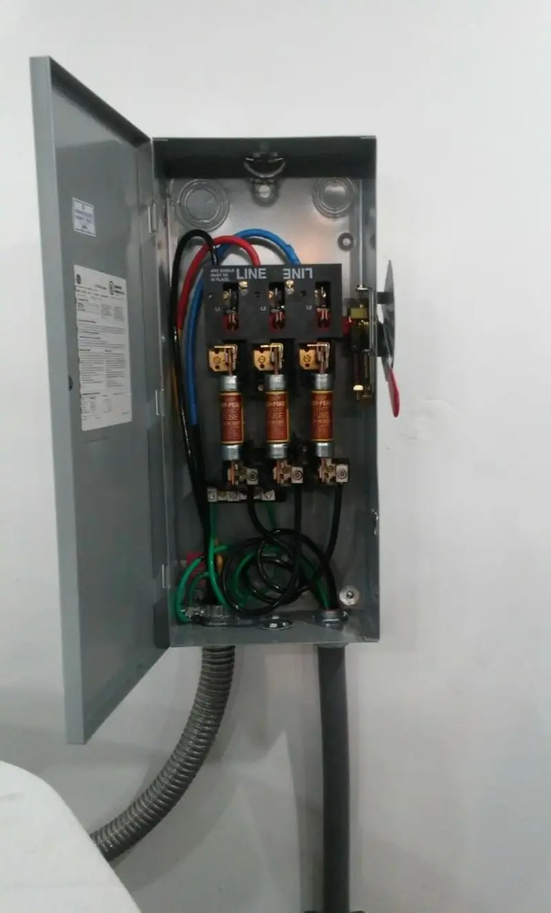 Three-phase disconnect switch installed for Electrical Wiring & Rewiring in Montclair