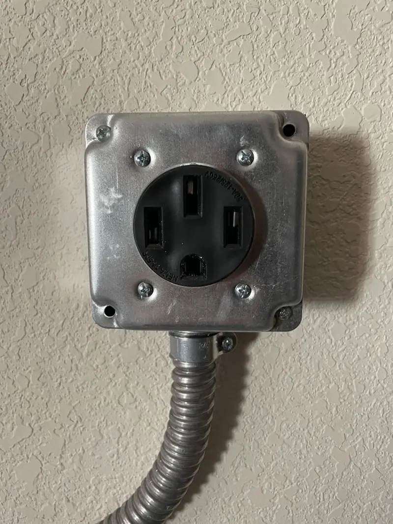 NEMA 14-50 outlet installed for Smart Home Electrical in Montclair